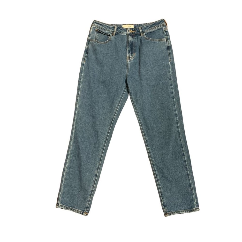 Pacsun Mom Jeans Size 27 Blue Denim Pockets Straight Leg Comfort  High Rise